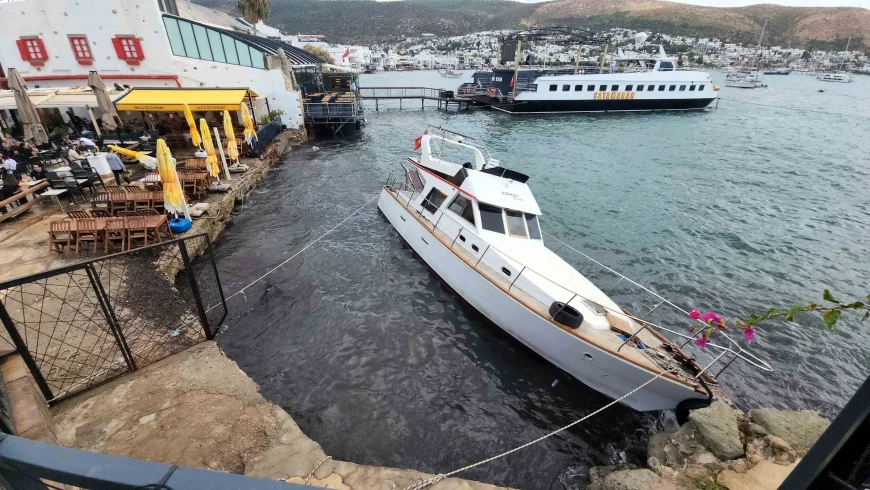 Bodrum’da yatlar karaya sürüklendi, denizciler kabusu yaşadı
