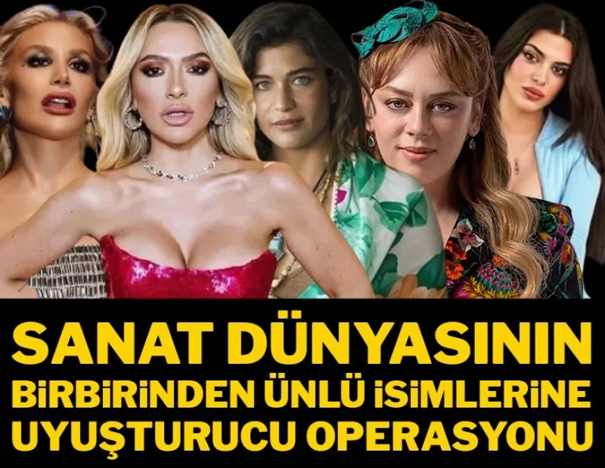 Son Dakika... Ünlülere uyuşturucu operasyonu!