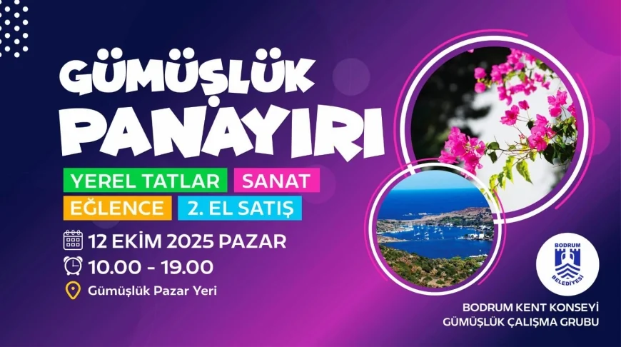 Pazar günü Gümüşlük’te PANAYIR coşkusu yaşanacak