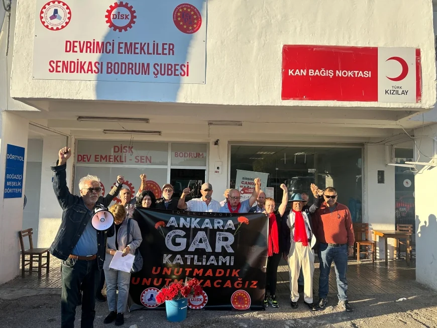10 Ekim Gar saldırısı Bodrum’da unutulmadı
