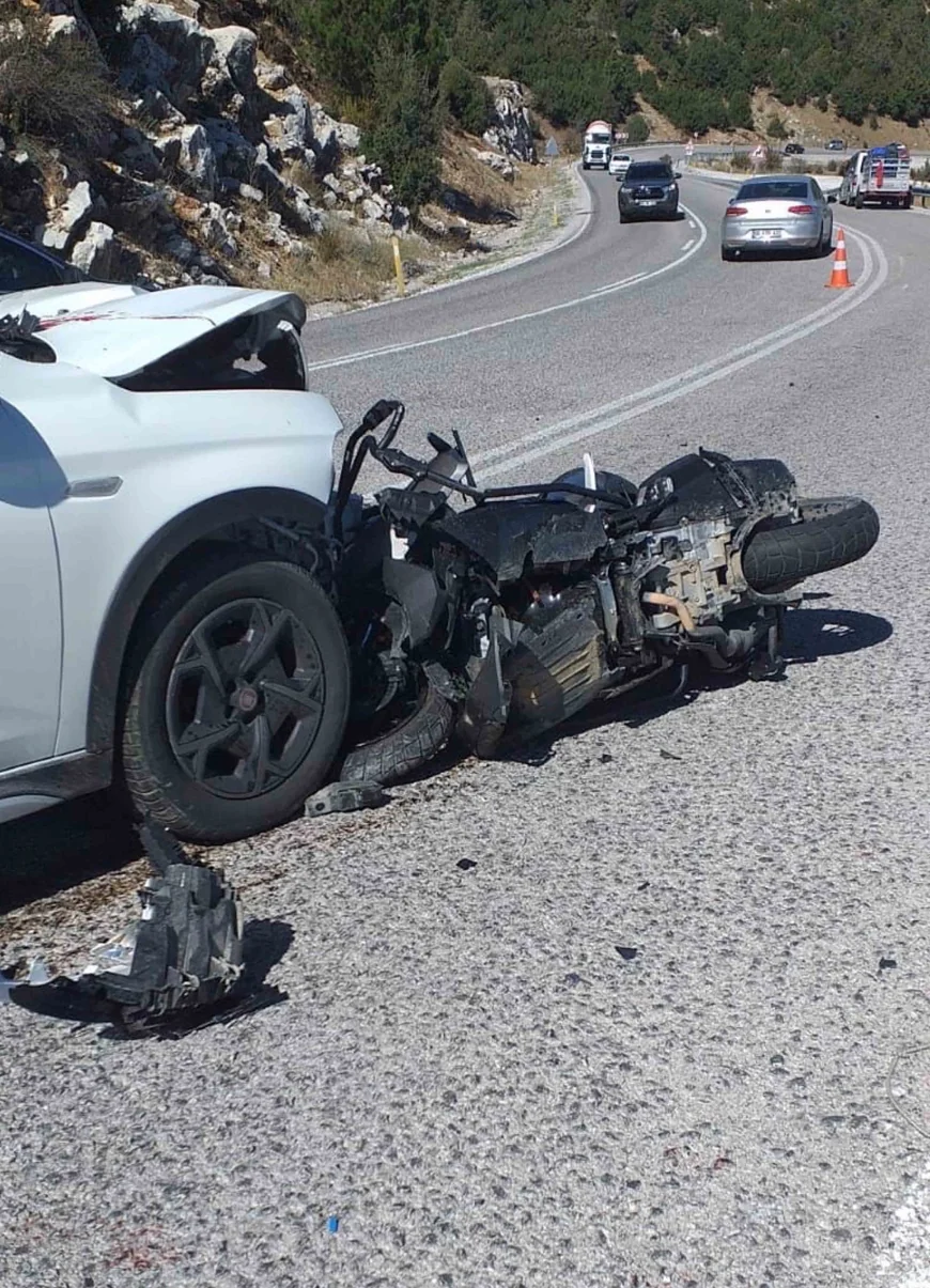 Motosiklet sürücüsü ölümünü saniye saniye kaydetti