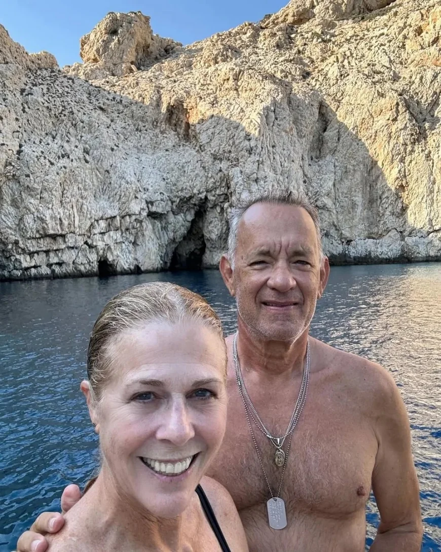Holywood yıldızı Tom Hanks eşi ile 37. Evlilik yılını Bodrum’un karşısındaki adada kutladı