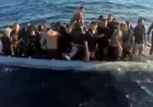 Lastik bot battı 41 göçmen kurtarıldı