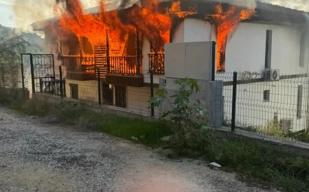 Villayı ateşe verdi 2 jandarma yaralı, 1 ölü