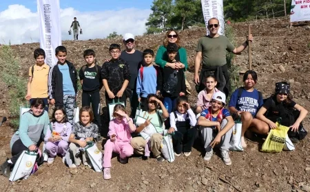 MARMARİS “BİR FİDAN BİR UMUT” DEDİ 3000 FİDAN DİKTİ