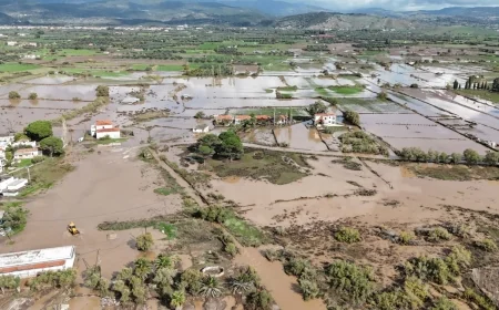 Sel suları Yunanistan’ı vurdu bazı kentlerde acil  durum ilan edildi