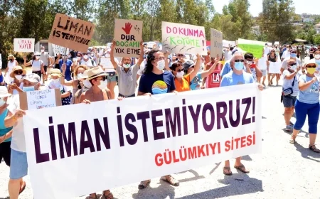 Güllük  yat limanı projesine çok sert tepki  BU BİR YAT LİMANI DEĞİL ÇÖKME DAYATMA PROJESİDİR