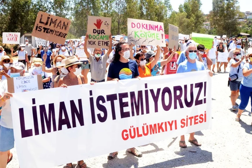 Güllük  yat limanı projesine çok sert tepki  BU BİR YAT LİMANI DEĞİL ÇÖKME DAYATMA PROJESİDİR