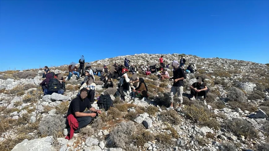 Bodrum’un karşısındaki adada 85 göçmen mahsur kaldı