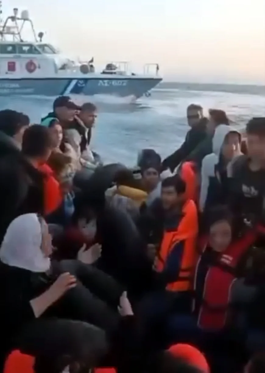 Ege Denizi’nde dehşet, göçmenleri ölüme böyle sürüklediler.. VİDEOLU HABER