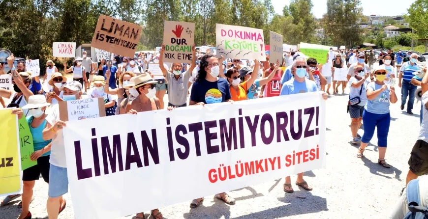 Güllük  yat limanı projesine çok sert tepki  BU BİR YAT LİMANI DEĞİL ÇÖKME DAYATMA PROJESİDİR