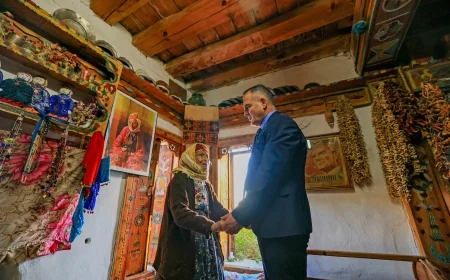 Çomakdağlı Fatmana 'Ölmeden valiyi görmek istiyorum' dedi, vali koştu geldi