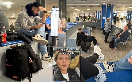 Ölen anneannelerini tekerlekli sandalye ile uçağa bindirip İspanya’dan İngiltere’ye gitmeye çalıştılar, uçakta panik yaşandı