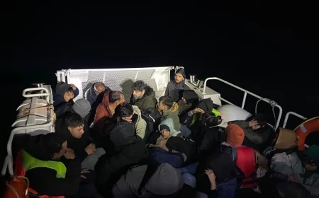 Bodrum açıklarında göçmen operasyonu