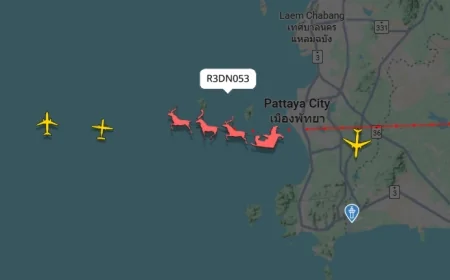 Uçak yolcularına havada Noelbaba sürprizi. Noel baba şu anda nerede izleyebilirsiniz..