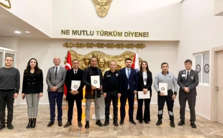 Muğla’da Başarılı Özel Güvenlik Görevlilerine Teşekkür Belgesi