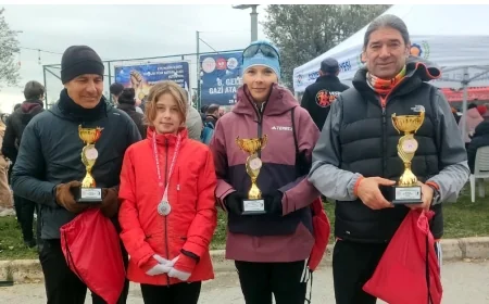 İzmir Gazi Ata Dağ Koşusu’nda Bodrumlu atletlerden 4 kupa