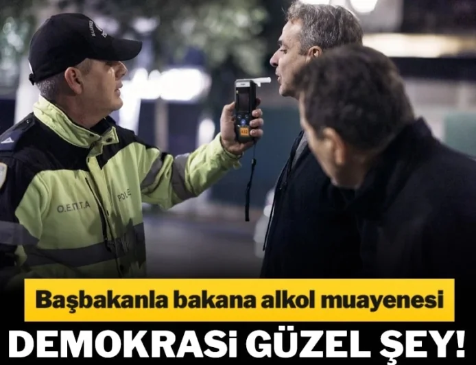 BAŞBAKANA  ALKOLMETRE ÜFLETTİLER