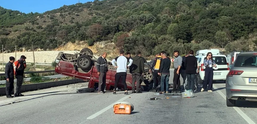 Takla atan kamyonetin sürücüsü yaşamını yitirdi