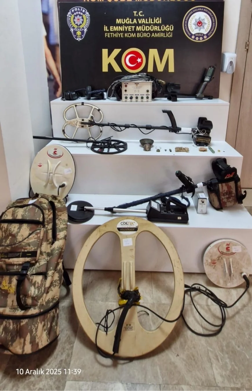 Muğla’da tarihi eser operasyonu 132 eser yakalandı