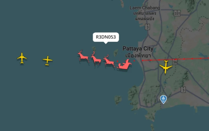 Uçak yolcularına havada Noelbaba sürprizi. Noel baba şu anda nerede izleyebilirsiniz..