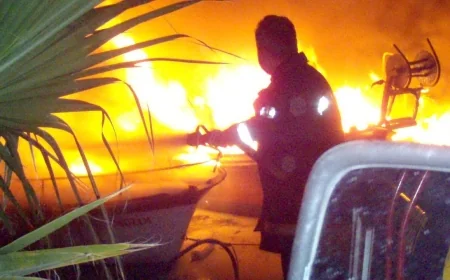 Tersanede Yangın Paniği