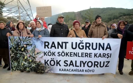 İkizköy Akbelen ve Altı Köyde Kamulaştırma Tepkisi: “Ölsek de Topraklarımızı Terk Etmeyeceğiz”