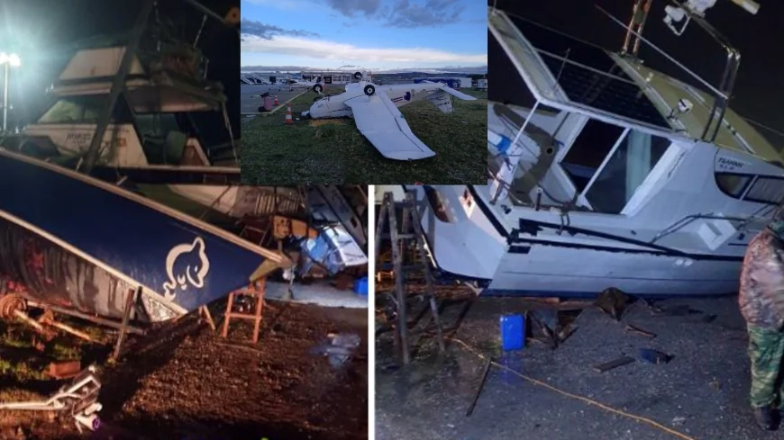 150 km hızla geldi 15 dakikada şehri alt üst etti