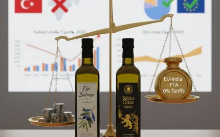 AB_ Hindistan ilişkileri Türk zeytinyağını vurdu...  Zeytinyağı ihracatı risk ve tehdit altında