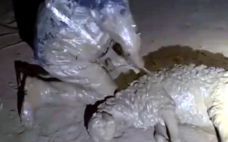 Sel sularında çamura saplanan koyunları kurtarma operasyonu