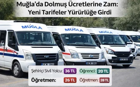Dolmuş Ücretlerine Zam: Yeni Tarifeler Yürürlüğe Girdi