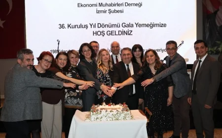 İZMİR EKONOMİ MUHABİRLERİ 36.KURULUŞ YILDÖNÜMLERİNİ FOÇADA KUTLADI
