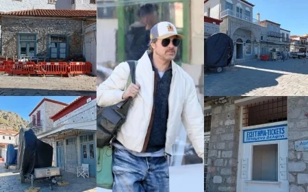 Ege’nin ortasındaki turistik balıkçı Suluca adasında  Brad Pitt heyecanı Ada Holywood’a dönüştürüldü. Yaşayanlar 200 Euro’ya figüran oldu
