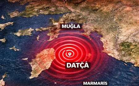 Datça'da 3.7 Büyüklüğünde Deprem