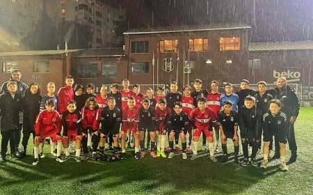 Ortakent Yahşi U12, Beşiktaş Akademi ile dostluk maçında karşılaştı