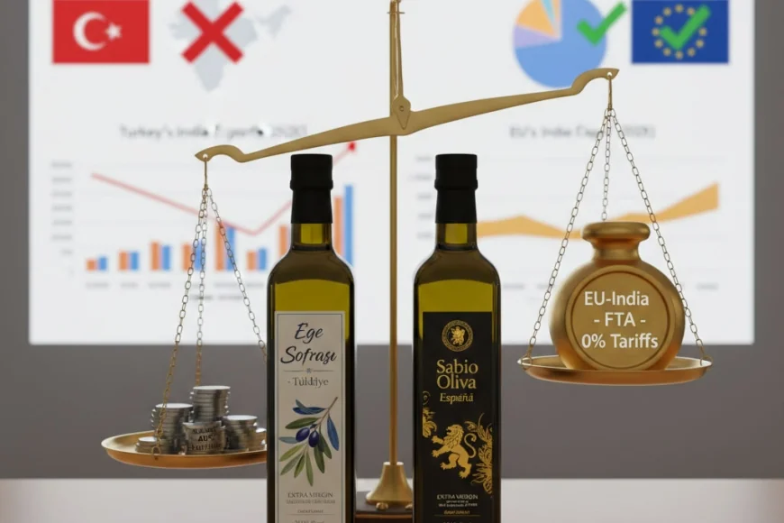 AB_ Hindistan ilişkileri Türk zeytinyağını vurdu...  Zeytinyağı ihracatı risk ve tehdit altında