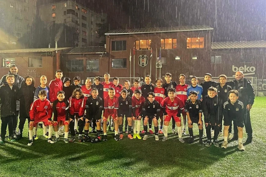Ortakent Yahşi U12, Beşiktaş Akademi ile dostluk maçında karşılaştı