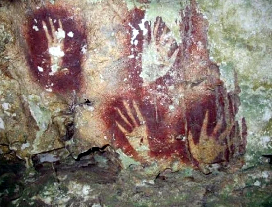 Dünyanın en eski mağara resmi  bulundu. En az 67 bin 800 yıllık