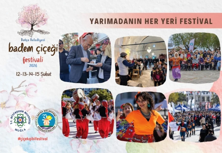 DATÇA’DA KIŞ TURİZMİ BADEM ÇİÇEĞİ FESTİVALİYLE DEVAM EDİYOR