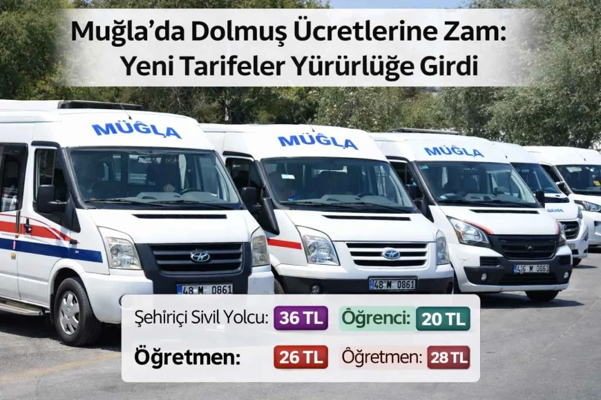Dolmuş Ücretlerine Zam: Yeni Tarifeler Yürürlüğe Girdi
