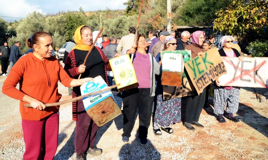 Bodrum'da Mazılıların teneke çalarak  kovaladıkları RES’çiler yeniden hamle