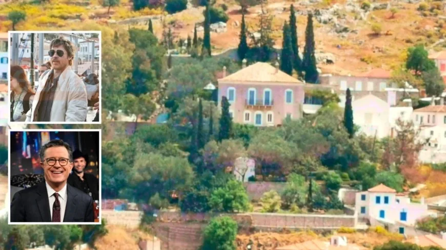   Brat Pitt’e çekimler için geldiği adada lüks villa ayrıldı