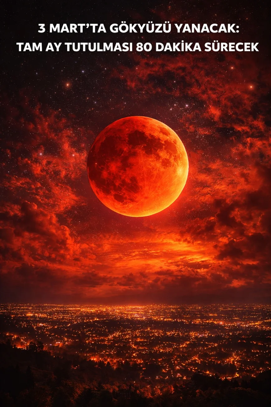 3 Mart’ta gökyüzü yanacak, 80 dakika sürecek