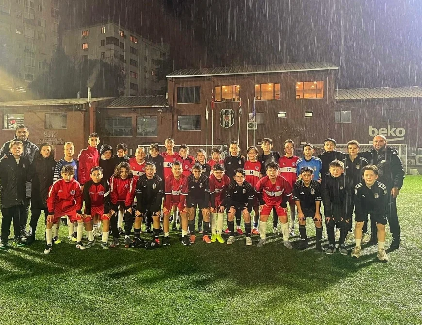 Ortakent Yahşi U12, Beşiktaş Akademi ile dostluk maçında karşılaştı