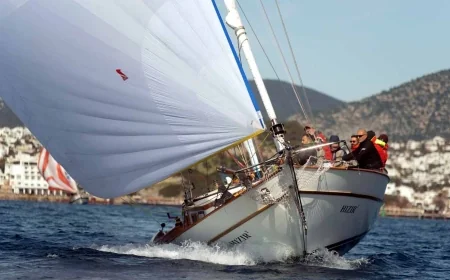 Bodrum’un tırhandilleri en uzun parkurda kapıştı