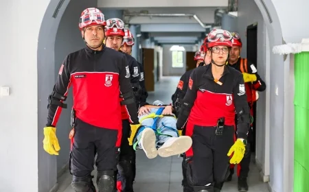 Bodrum okullarında deprem tatbikatı heyecanı