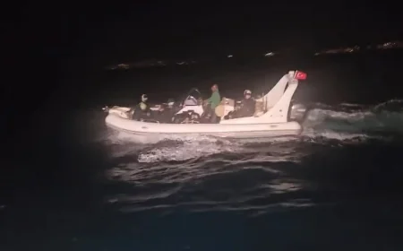 Bodrum açıklarında göçmen operasyonu 15 düzensiz göçmen ve 1 kaçakçı şüphelisi yakalandı