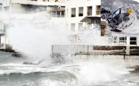 Bodrum-Kaş Arasında  Fırtına Uyarısı