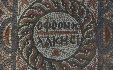 Antik kentte ‘Kıskananlar Çatlasın’ Mozaiği Bulundu