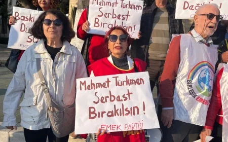 Bodrum’da Mehmet Türkmen serbest bırakılsın eylem ve basın açıklaması